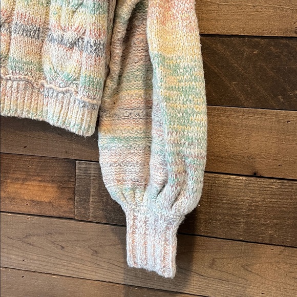 Free People Women's Popsicle Pullover Turtleneck Sweater Pastel Size Medium - Picture 5 of 9